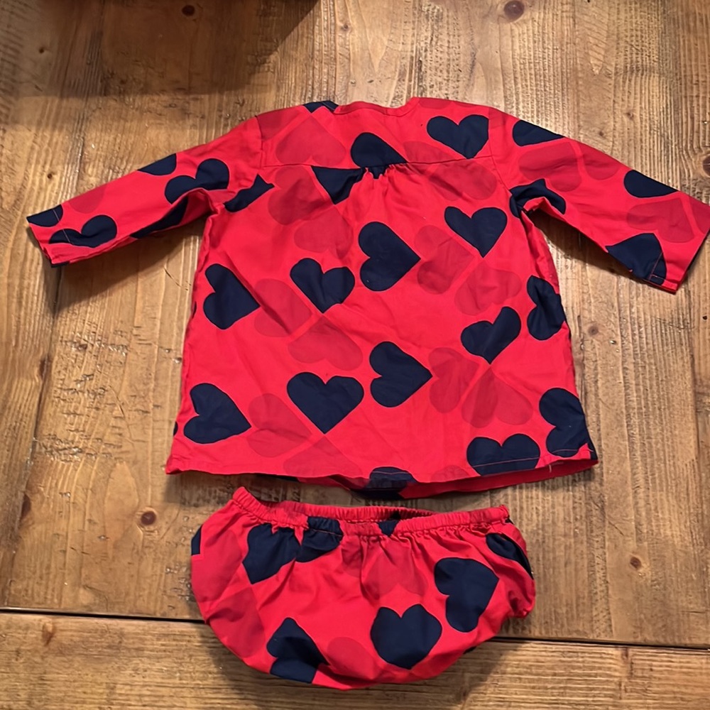 Crewcuts Heart Dress & Bloomer Set 0-6 Months - Picture 4 of 4